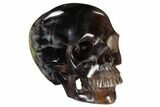 Realistic, Carved, Purple Fluorite Skull #116339-2